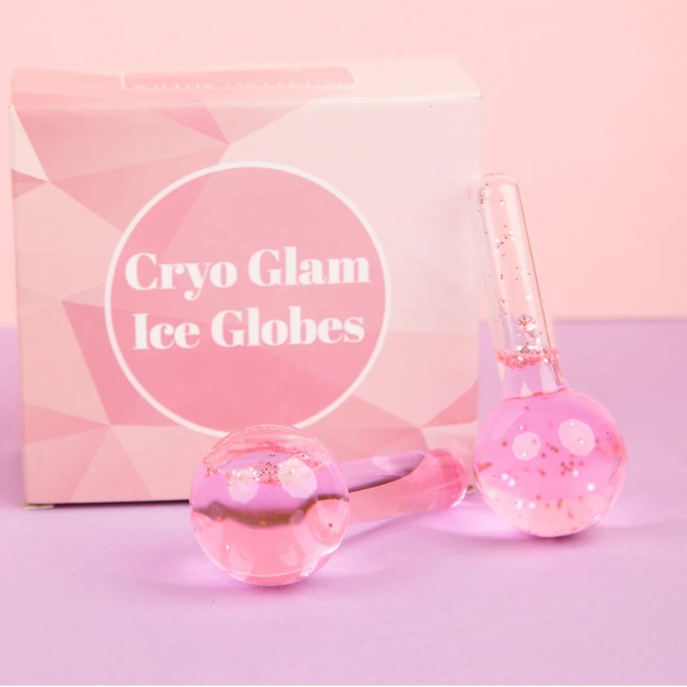 ⭐️ 3 for $22- Willow Collective | Cryo Glam Pink Cooling Globes, Set of 2, NIB